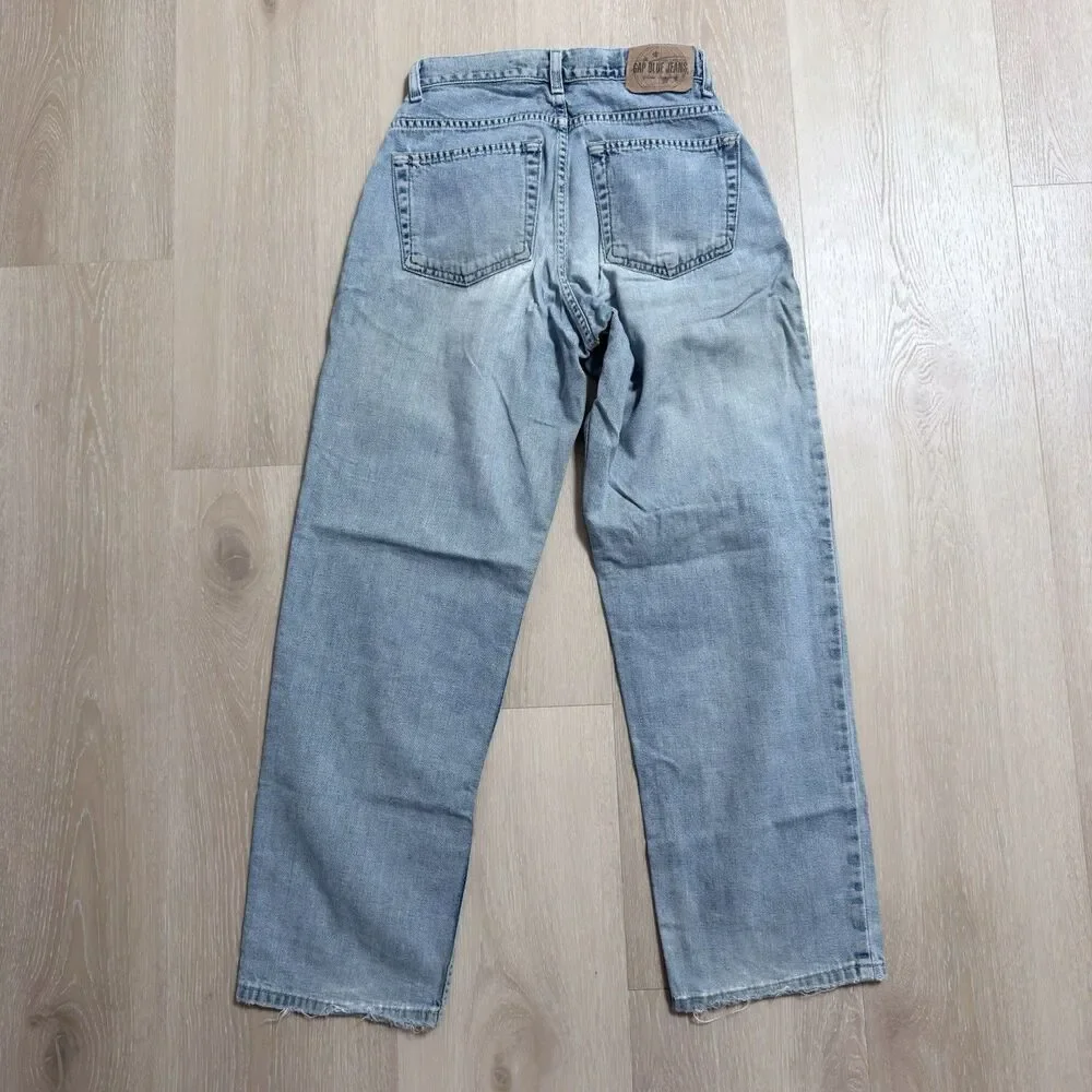 VTG 90s GAP Wide Leg Jeans Made in USA 28 x 30 Baggy Grunge Unisex Streetwear